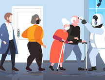 Long Queues avoid Social Distancing